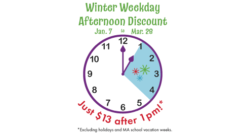 a graphic clock with the time from 1pm to 4:30 lightly shaded