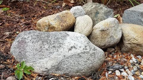 A pile of rocks in various sizes