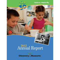 report cover that says "2012 Annual Report"