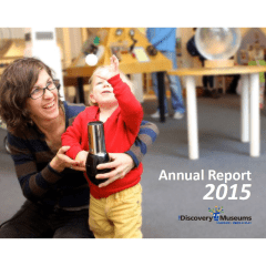 report cover that says "2015 Annual Report"