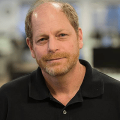 a man in a black shirt