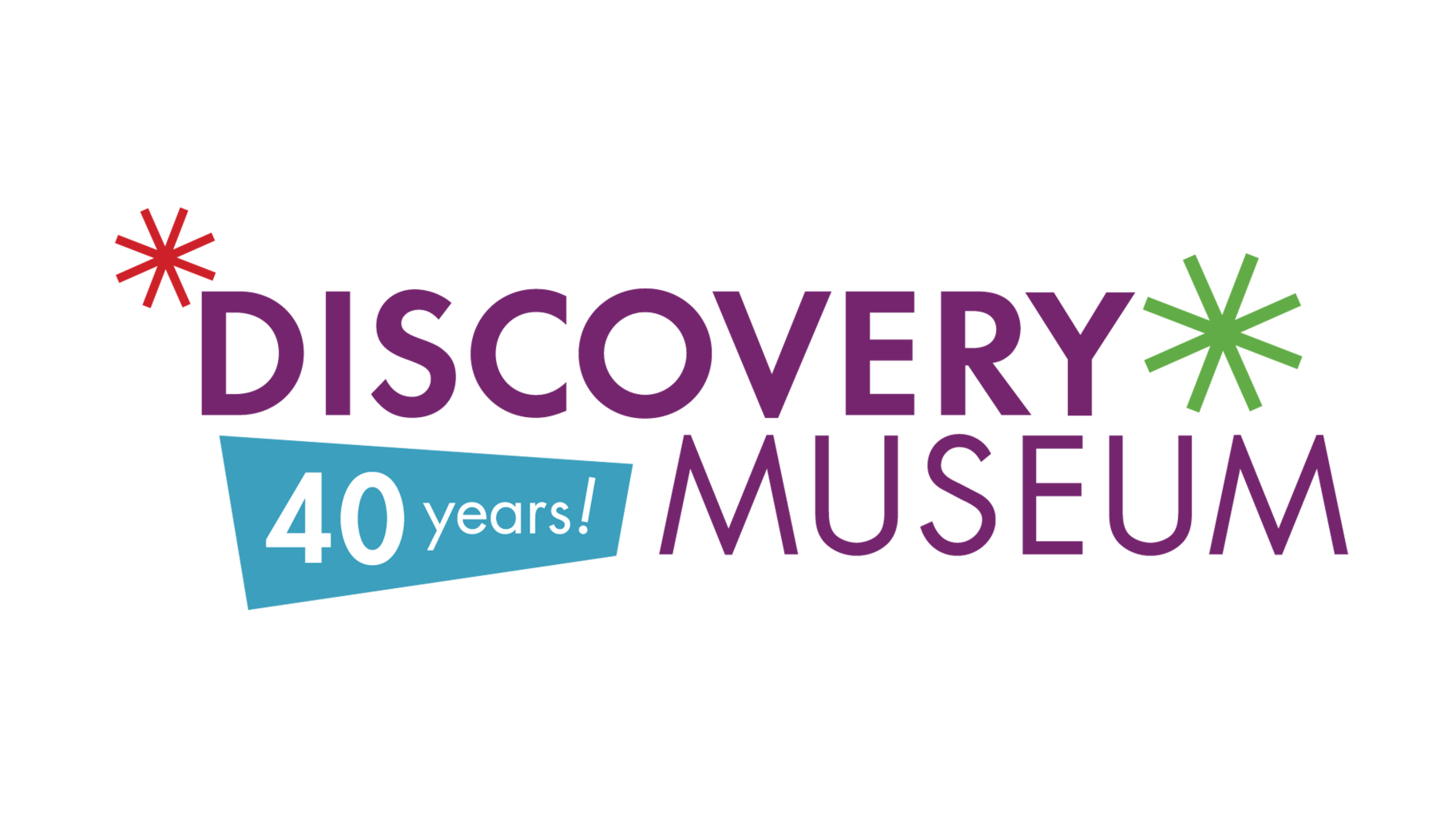 Discovery Museum 40th anniversary logo