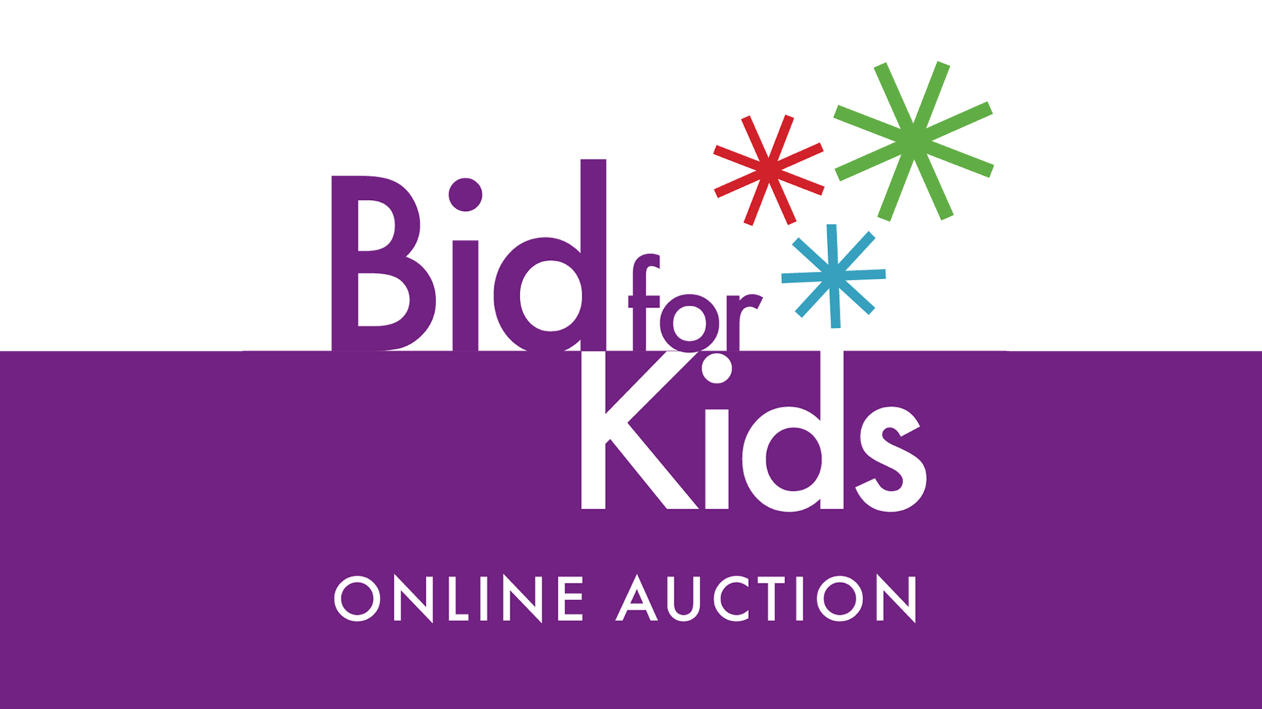 Logo that says, "Bid for Kids online auction"